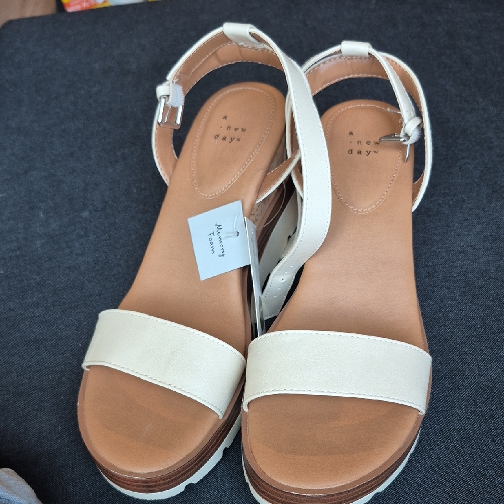 A New Day Cream Sandals Minimalist Design